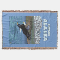 Bald Eagle Diving - Seward, Alaska