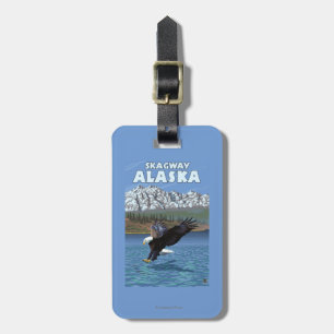 Bald Eagle Diving - Skagway, Alaska Luggage Tag