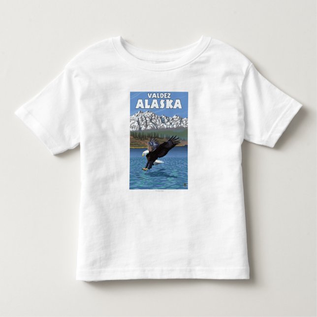 Bald Eagle Diving - Valdez, Alaska Toddler T-Shirt (Front)