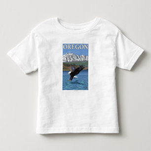 Bald Eagle Diving- Vintage Travel Poster Toddler T-Shirt