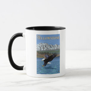 Bald Eagle Diving - West Yellowstone, MT Mug