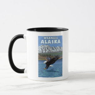 Bald Eagle Diving - Wrangell, Alaska Mug