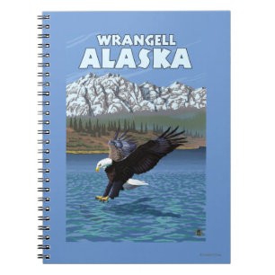 Bald Eagle Diving - Wrangell, Alaska Notebook