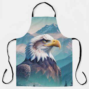 Bald Eagle Double Exposure Animal Nature Wildernes Apron