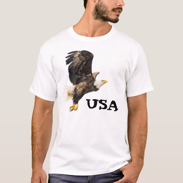 Bald Eagle Eyes Its Prize T-Shirt (Front)