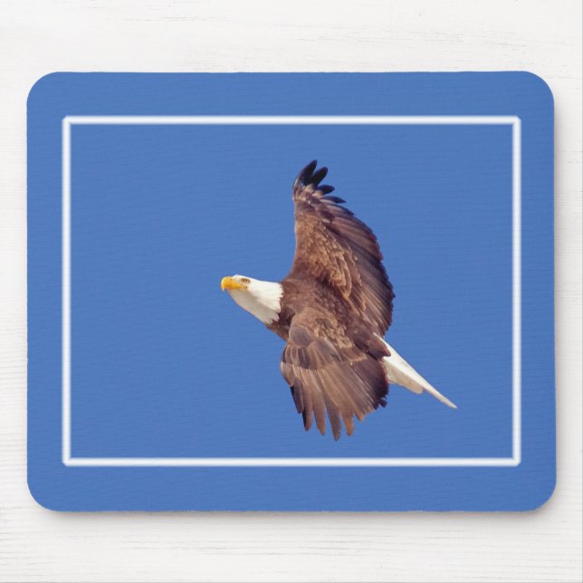 Bald Eagle Eyes To the Sky Mouse Pad (Front)