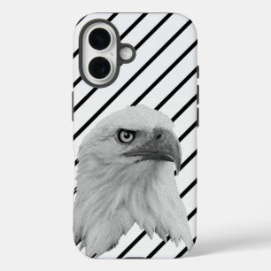 Bald Eagle Face Oil Paint, iPhone 16 Case