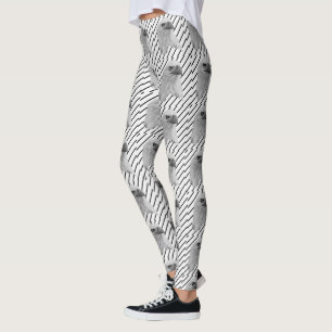 Bald Eagle Face Oil Paint, Leggings