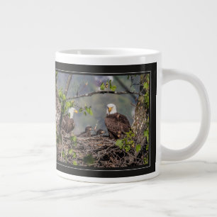 Bald Eagle Family Portrait Large Coffee Mug