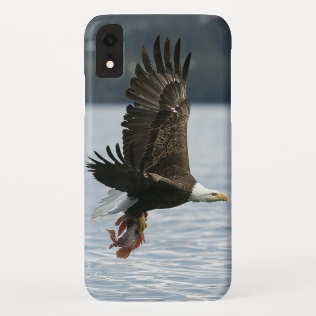 Bald Eagle Fish Retrieval Case-Mate iPhone Case (Back)
