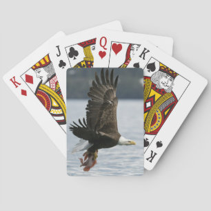 Bald Eagle Fish Retrieval Playing Cards