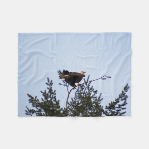 Bald Eagle Fleece Blanket