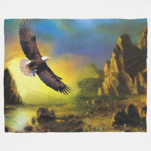 Bald Eagle Fleece Blanket