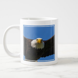 Bald Eagle Flyby Up Close Large Coffee Mug