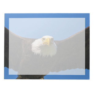 Bald Eagle Flyby Up Close Notepad