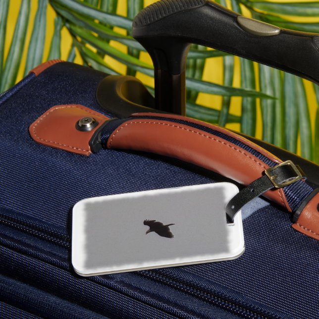 Bald Eagle Flying Over Lake Luggage Tag (Front Insitu 3)
