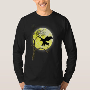 Bald Eagle Full Moon Light Nature Bird Watching T-Shirt