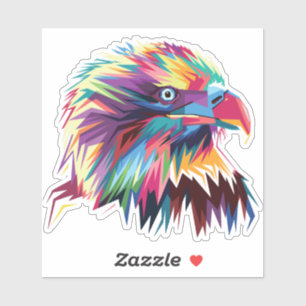 Bald Eagle Geometric Prismatic Design-80590