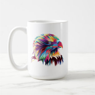 Bald Eagle Geometric Prismatic Design-80590 Coffee Mug