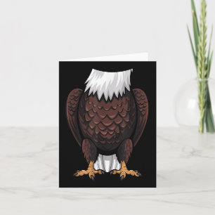 Bald Eagle Halloween Outfit Funny Simple Kids Cost Card