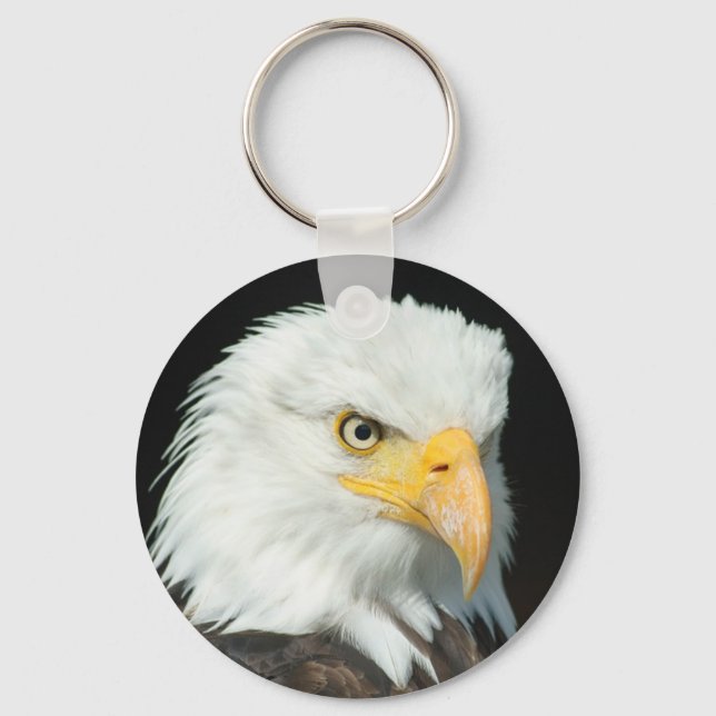 Bald Eagle head Key Ring (Front)