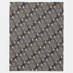 bald eagle honour troops USA American patriotic Fleece Blanket