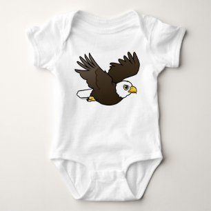 Bald Eagle in flight Baby Bodysuit