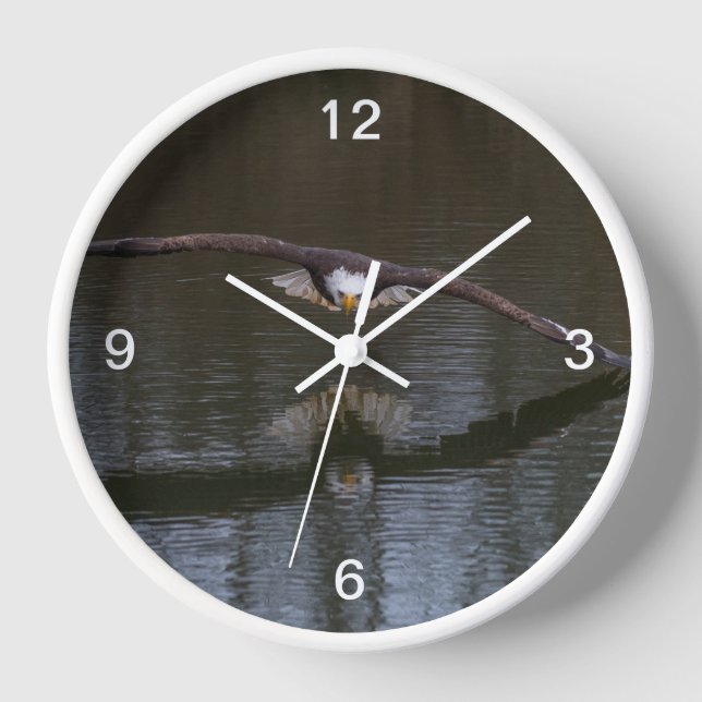 Bald Eagle in Flight Clock (Front)