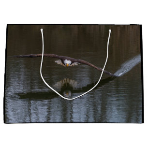 Bald Eagle in Flight Large Gift Bag