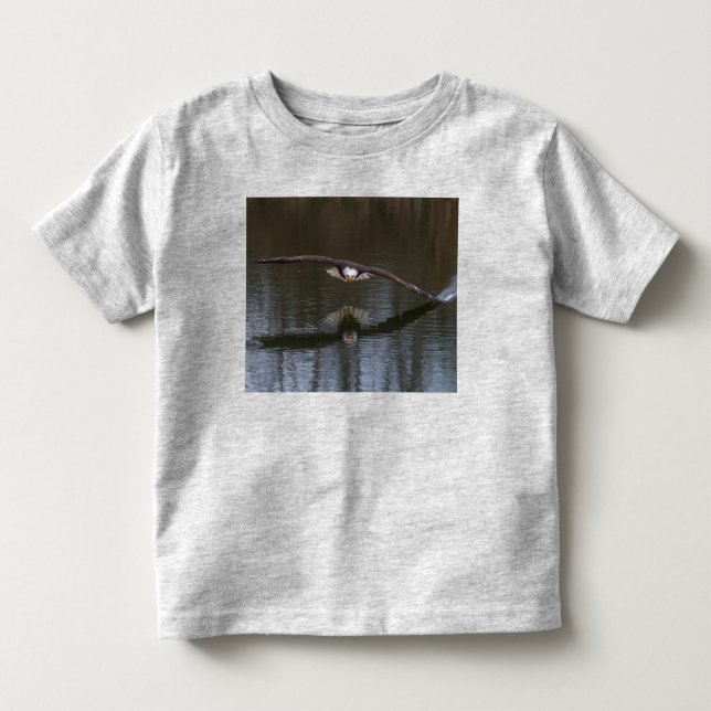 Bald Eagle in Flight Toddler T-Shirt (Front)