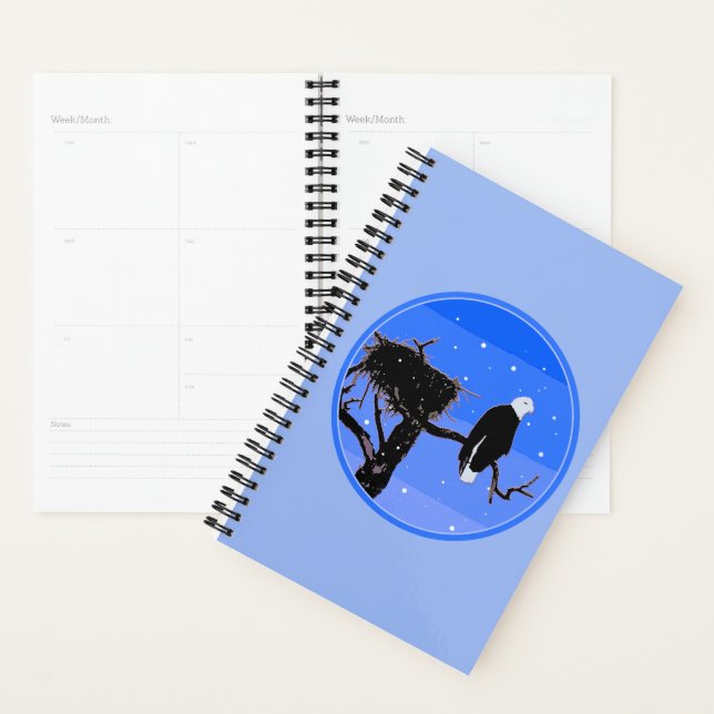 Bald Eagle in Winter  - Original Wildlife Art Planner (Display)