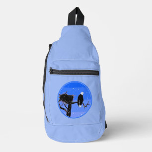 Bald Eagle in Winter - Original Wildlife Art Sling Bag