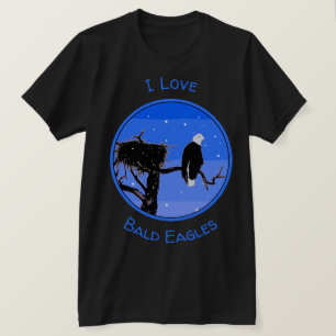 Bald Eagle in Winter - Original Wildlife Art T-Shirt