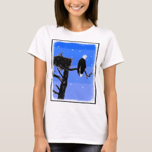 Bald Eagle in Winter  - Original Wildlife Art T-Shirt