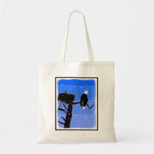 Bald Eagle in Winter - Original Wildlife Art Tote Bag