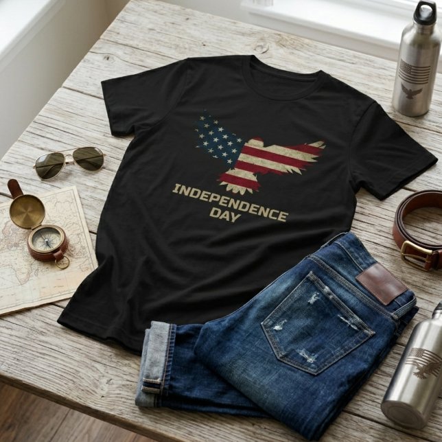 Bald Eagle Independence Day Patriotic   T-Shirt (Creator Uploaded)
