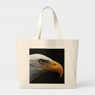 Bald Eagle jtcnm Large Tote Bag