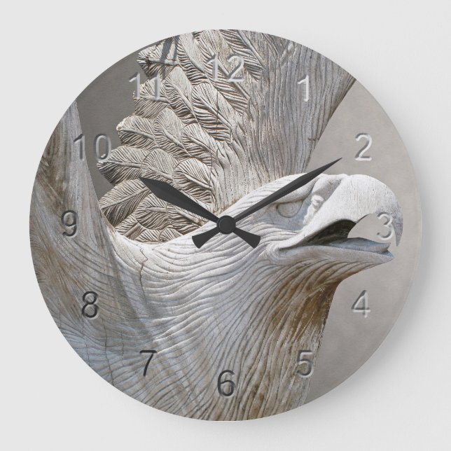 Bald Eagle Large Clock (Front)