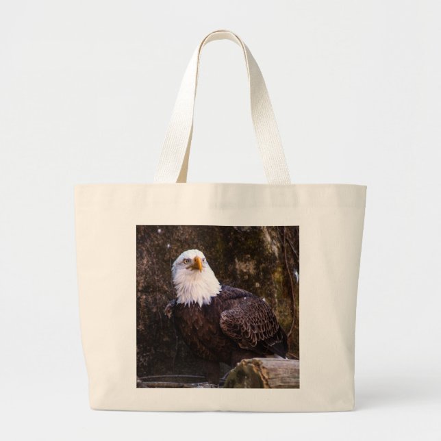 Bald Eagle Large Tote Bag (Front)