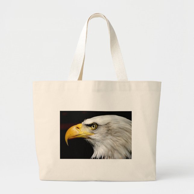 Bald Eagle Large Tote Bag (Front)