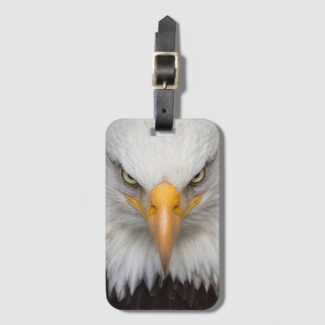 Bald Eagle Luggage Tag (Front Vertical)