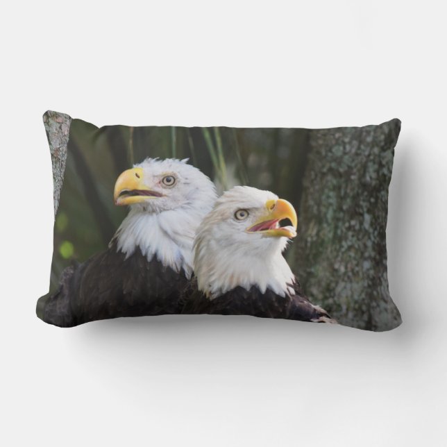 Bald Eagle Lumbar Pillow (Front)