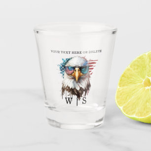 Bald Eagle modern & unique USA national symbol Shot Glass