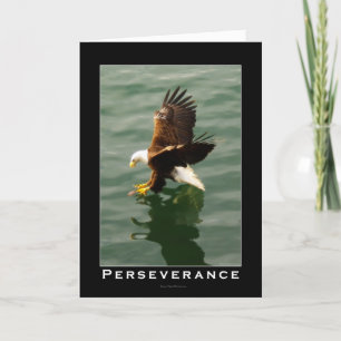 Bald Eagle Motivational Gift Holiday Card