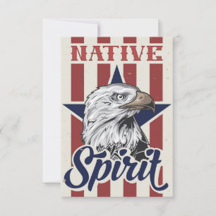 Bald Eagle Native Spirit RSVP Card
