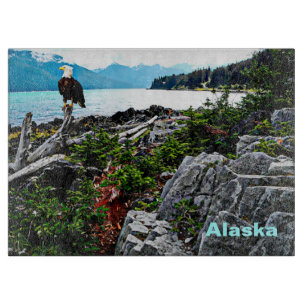 Bald Eagle On Alaska Coast Cutting Board