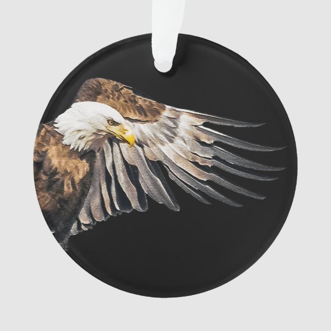 Bald Eagle on the Wing Ornament (Front)