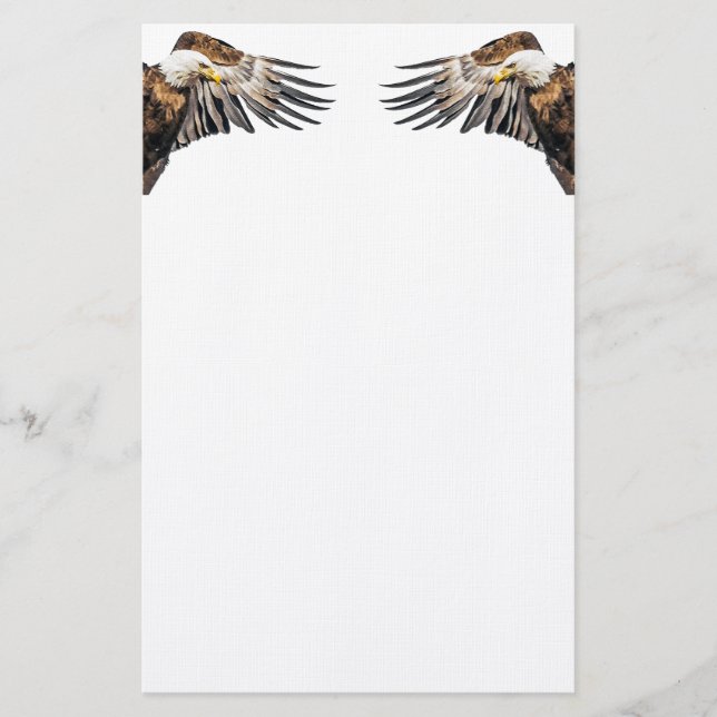 Bald Eagle on the Wing Stationery (Front)