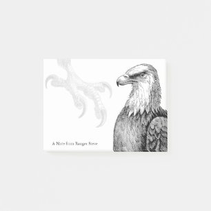 Bald Eagle Outdoorsman Forest Ranger Nature Lover Post-it Notes