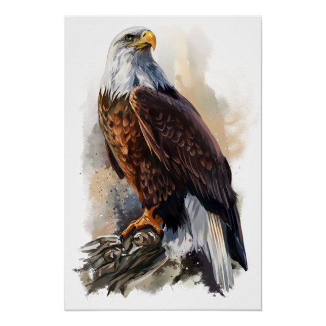 Bald Eagle Painting Poster (Front)